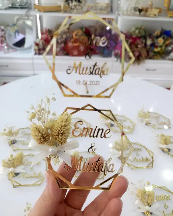 Şeffaf Prizma Nikah Şekeri