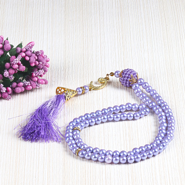 İNCİ TESBİH LİLA 6mm